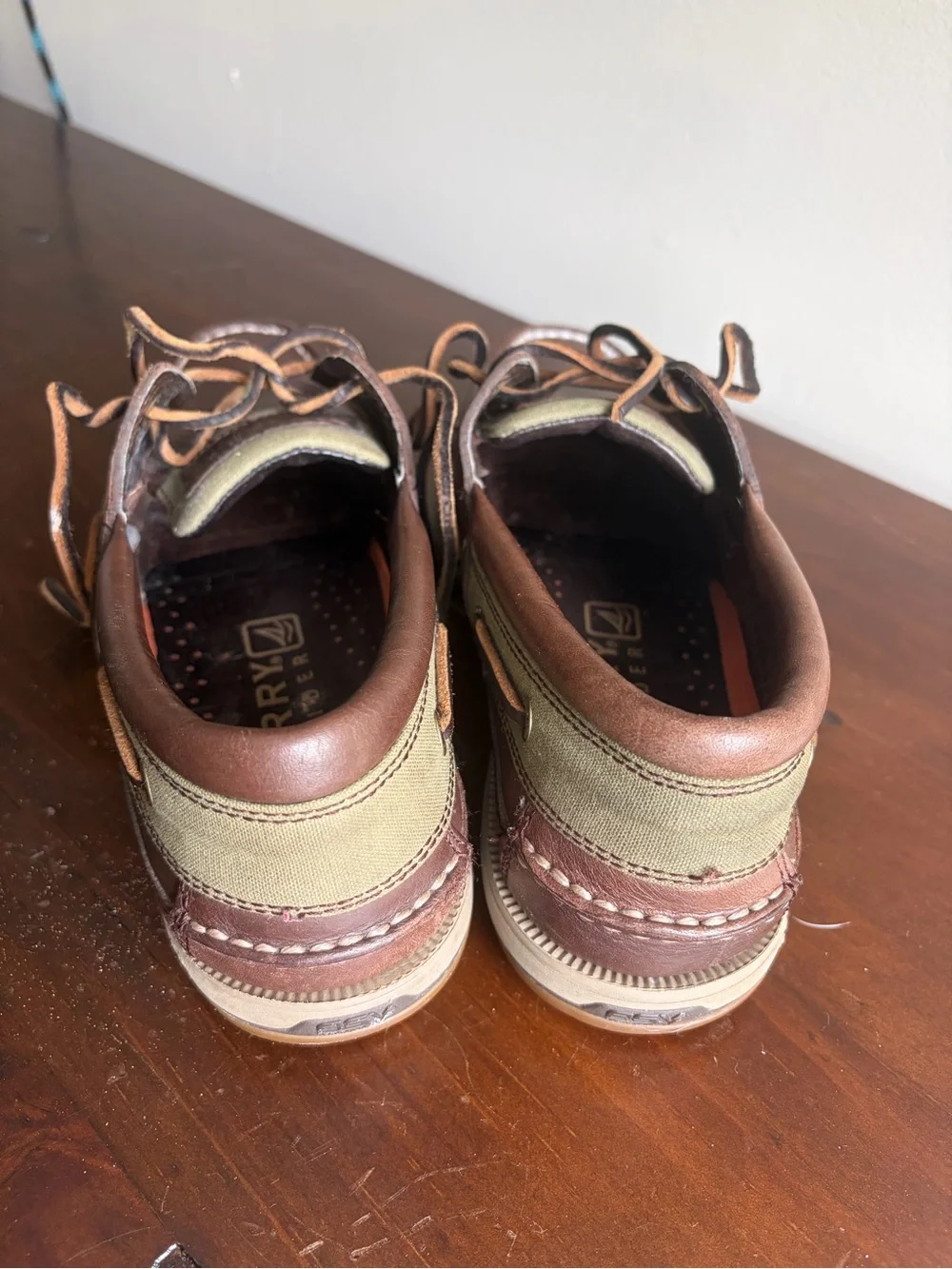 Sperry Top-Sider Men’s Brown Leather Moc Toe Boat Shoes Sz 8.5 Ivy League Preppy